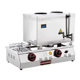 Silverinox İki Demlikli Çay Kazanı, Çift Taban, Ekonomik, Doğalgazlı, 30'luk - Görsel 2