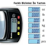 Swock SF-460 Elektronik Terazi 5 kg, 0,1 gr - Görsel 3