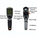 Testo -t2 Kızılötesi Lazerli Termometre - Görsel 2
