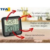 TFA 30.3066.01 Marbella Kablosuz Havuz Termometresi - Görsel 2