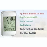 TFA 35.1123 LOOK Hava Tahminli İç Sıcaklık ve Nem, Dış Sıcaklık Ölçer - Görsel 2