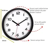 Tfa 60.3050.01 Sessiz Analog Duvar Saati - Görsel 2