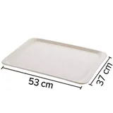 Thermoset Tepsi 53x37 cm Beyaz Parlak - Görsel 2