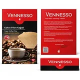 Vennesso Filtre Kahve Kağıdı, Doğal Kağıt, No: 4, 80 adet - Görsel 2