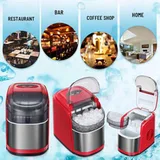 Vosco Buz Makinesi 12 kg/gün Kapasiteli, Set Üstü, Kırmızı - Görsel 3