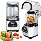 Vosco VHS-211E Pro Silent Gürültü Önleyici Kapaklı, Dijital Bar Blender, 2 Lt, 2000 W - Görsel 3