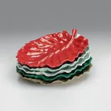Zicco Yaprak Model Melamin Teşhir Tabağı, 31x24 cm - Görsel 2