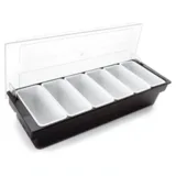 Zicco Bar Konteyner, Polikarbon Kapaklı, 6'lı, 50x16x9,5 cm, Siyah - Görsel 2