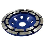 Bora Teknik Çift Sıra Elmas Çanak - Beton Taş Yüzey Silme Temizleme Diski 125 mm - Görsel 3
