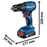 BOSCH GSB 185-LI Akülü Darbeli Vidalama Çift Akülü 18V 2 Ah - Görsel 2