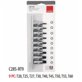 CETA FORM 1/2 Torx Uçlu Lokma Takımı Kısa 9 Parça - Görsel 3