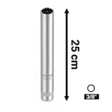 CETA FORM 3/8 On İki Köşe Buji Lokması 14 mm Uzun 25 Cm - Görsel 2