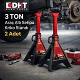 DHT 3 Ton Araç Altı Sehpa Kriko Standı 2 Adet - Görsel 4