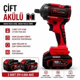 FRIKO 1/2 Akülü Somun Sıkma ve Sökme Makinesi Çift Akülü 21V 4 Ah 380 Nm - Görsel 2