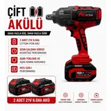 FRIKO 3/4 Akülü Somun Sıkma ve Sökme Makinesi Çift Akülü 21V 6 Ah 2000 Nm - Görsel 2