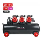 MYTOL 200 LT Hava Komprosörü Yüksek Hızlı 6 HP Sessiz- MYK2001 - Görsel 2