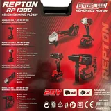 REPTON RP-1380 Akülü Kombo 4'Lü Set Kömürsüz 20V 5 Ah - Görsel 4