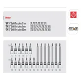 RICO 007-RC3029 1/4 ve 1/2 Torx Uçlu Lokma Takımı Delikli 20 Parça - Görsel 3