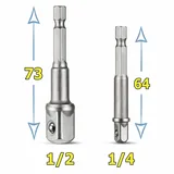 RICO 1/4 - 1/2 Bits Uç Adaptör Seti 2 Parça - Görsel 3