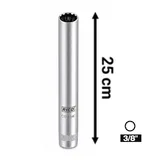 RICO 3/8 On İki Köşe Buji Lokması 14 mm Uzun 25 Cm - Görsel 2