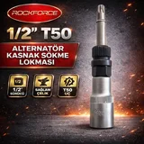 ROCKFORCE 1/2 T50 33 Diş Alternatör Kasnak Sökme Lokması - Görsel 4