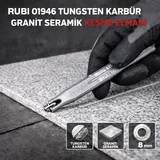 RUBİ 01958 Tungsten Karbür Granit Seramik Kesme Elması Saplı - Görsel 4