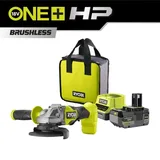 RYOBI RAG18X-1C40S Akülü Avuç Taşlama Makinesi One+ Kömürsüz 18V Li-Ion 4 Ah - Görsel 2