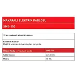 SAPPOWER Makaralı Elektirik Kablosu 3x1.5 15 Metre - Görsel 2