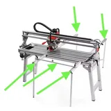 Shijing Tools 9063-1600 Tezgah Tip Elektrikli Mermer Seramik ve Fayans Kesme Makinesi - Sulu Kesim - Görsel 2