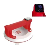 Shijing Tools P613 Şarjlı Hava Pompalı Dijital Vantuz - Cam Granit Seramik Ayna Taşıma Vantuzu - Görsel 2