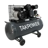 TAKPOWER 100 LT Çift Piston Hava Kompresörü 8 Bar 220V - Görsel 2