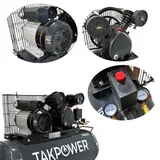 TAKPOWER 100 LT Çift Piston Hava Kompresörü 8 Bar 220V - Görsel 3