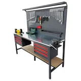 TAKPOWER 2 Metre Dolu Takım Tezgahı 6 Çekmeceli Eko - Görsel 2
