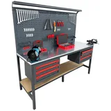 TAKPOWER 2 Metre Dolu Takım Tezgahı 6 Çekmeceli Premium - Görsel 3