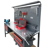TAKPOWER 2 Metre Dolu Takım Tezgahı 6 Çekmeceli Premium - Görsel 4