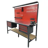 TAKPOWER 2 Metre Takım Tezgahı 6 Çekmeceli Kırmızı - Görsel 3