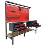TAKPOWER 2 Metre Takım Tezgahı 6 Çekmeceli Kırmızı - Görsel 5