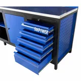 TAKPOWER TTR4430 3 Metre Takım Tezgahı 10 Çekmeceli 2 Dolaplı Ara Bölmeli - Görsel 5