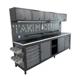 TAKPOWER TTR4431 3 Metre Takım Tezgahı 10 Çekmeceli 10 Dolaplı Ara Bölmeli - Görsel 2