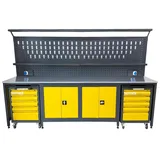 TAKPOWER TTR4432 3 Metre Takım Tezgahı 2 Dolaplı + 2 Boş Takım Arabası - Görsel 2