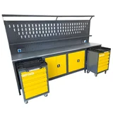 TAKPOWER TTR4432 3 Metre Takım Tezgahı 2 Dolaplı + 2 Boş Takım Arabası - Görsel 3