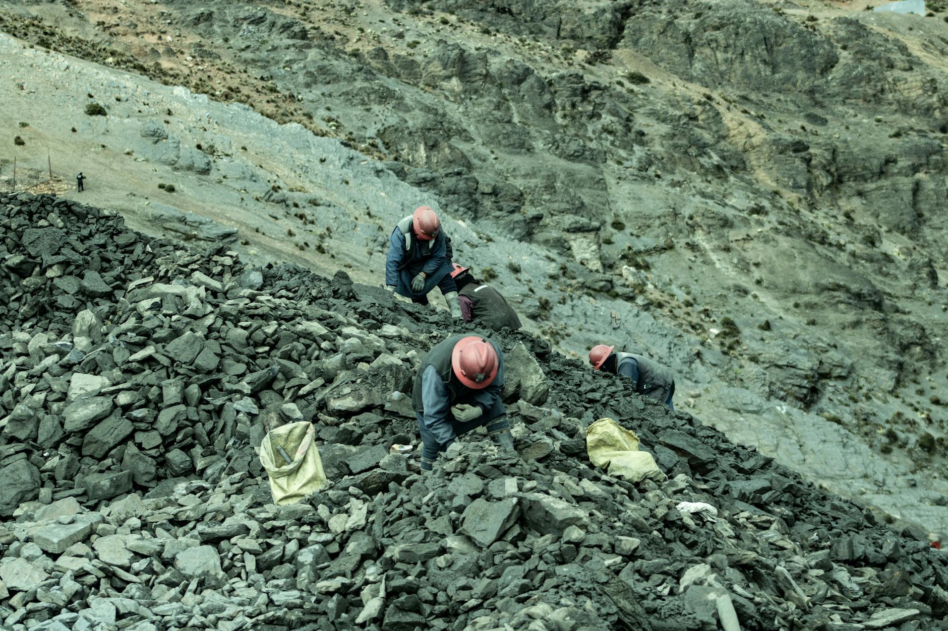 industrial mining workers
