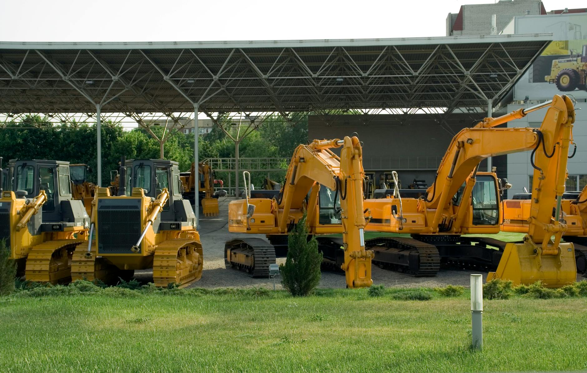 industrial machinery yard
