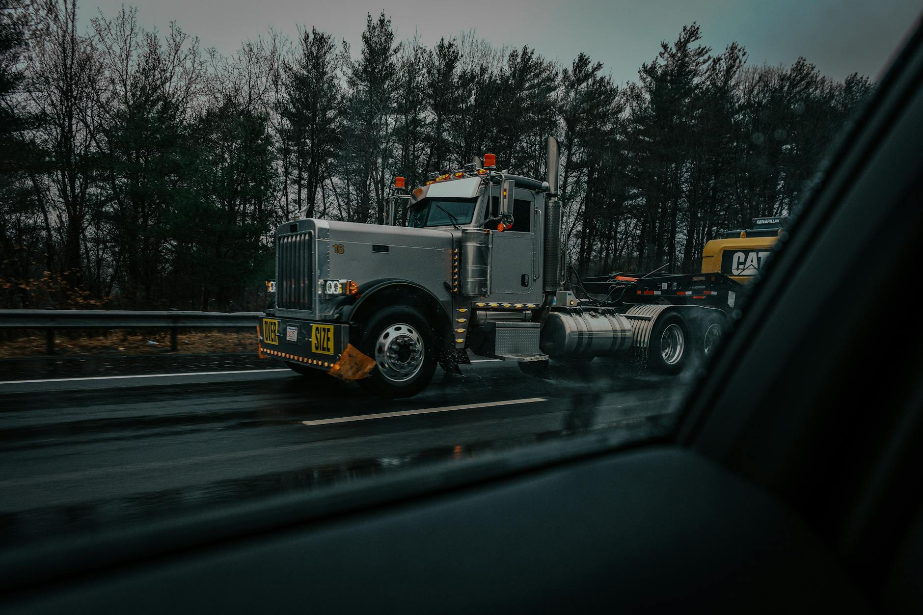 oversize load truck highway