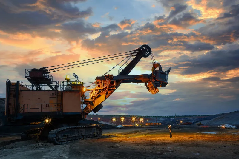 mining operation excavator