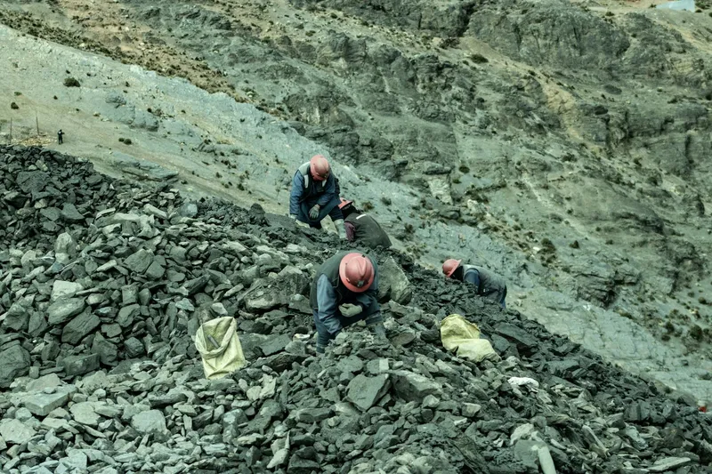industrial mining workers