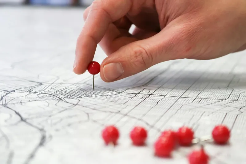 logistics planning map